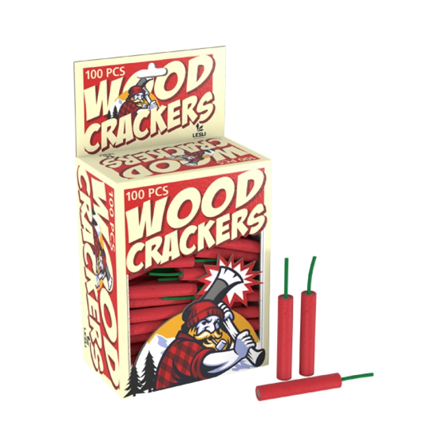 Woodcrackers knetterrotjes - Lesli Fireworks (100 stuks / doos)