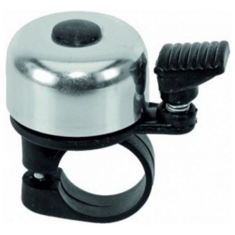 Fietsbel Falkx Mini Pling aluminium / kunststof grijs