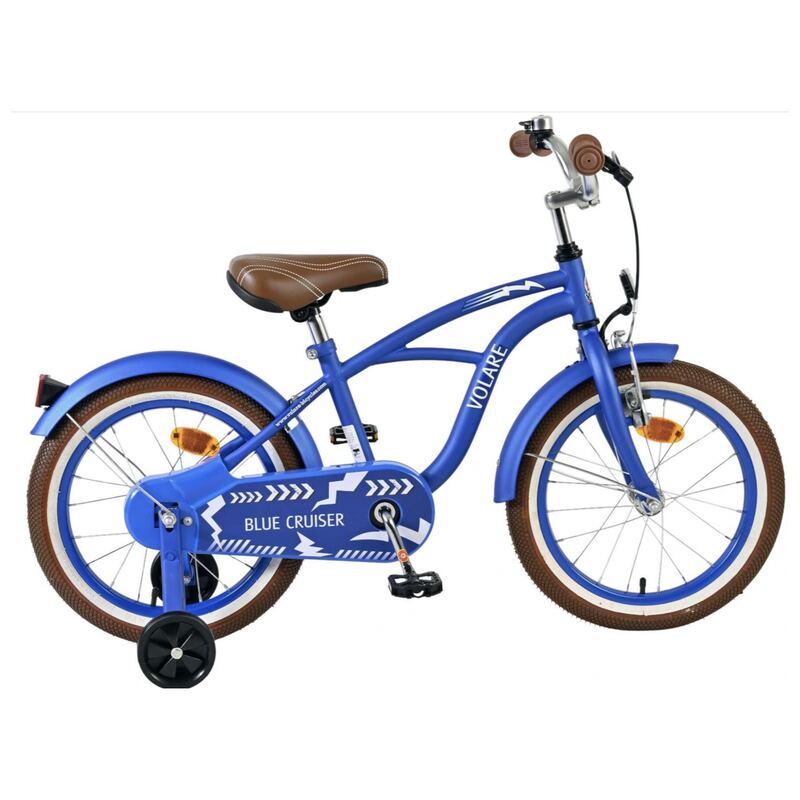16 inch Volare Black Beach Cruiser mat blauw