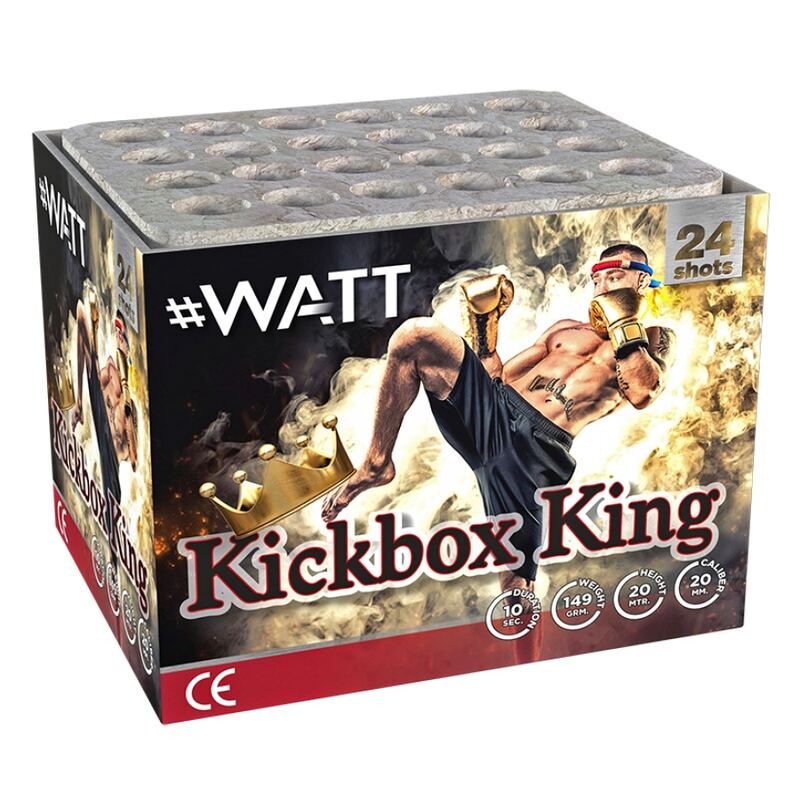 Kickbox King siercake - #WATT Collection (150 gram / 24 schots)