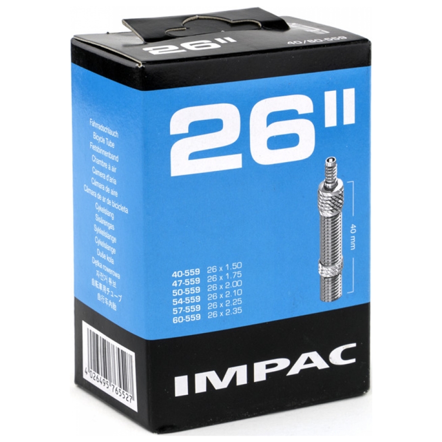 Binnenband Impac 26 inch universeel Dunlop ventiel (DV)