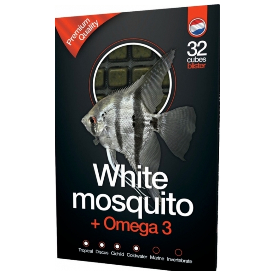 White mosquito + omega 3 (witte muggenlarven) 100 g 100 g