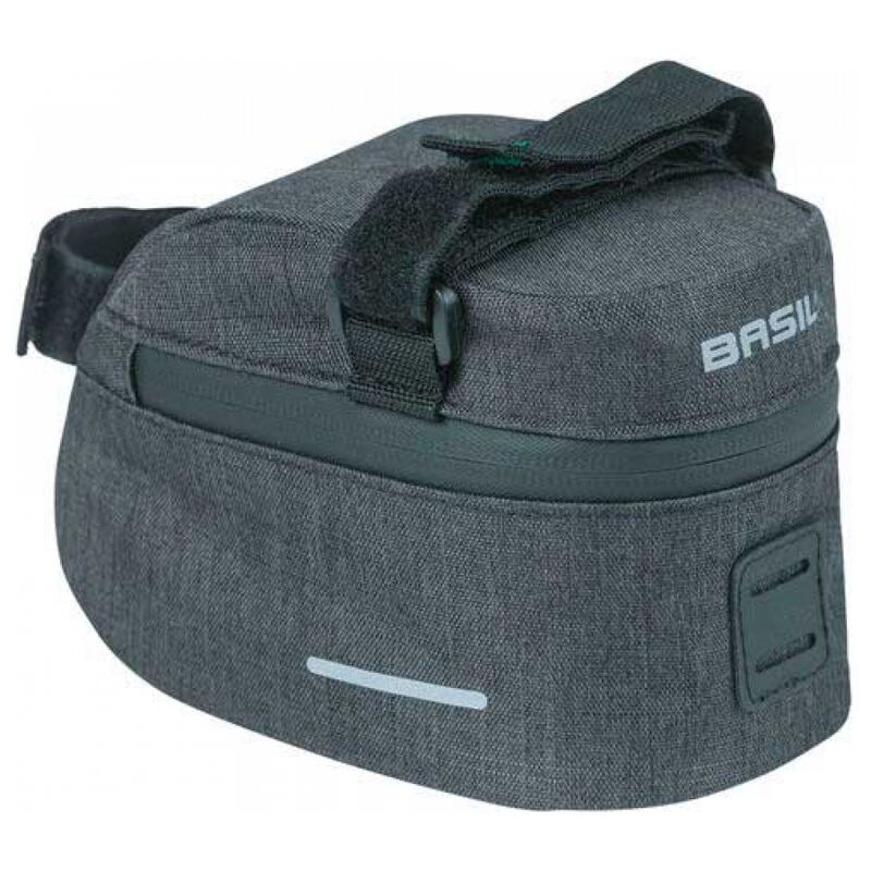 Zadeltas Basil Discovery M universeel grijs 1 liter
