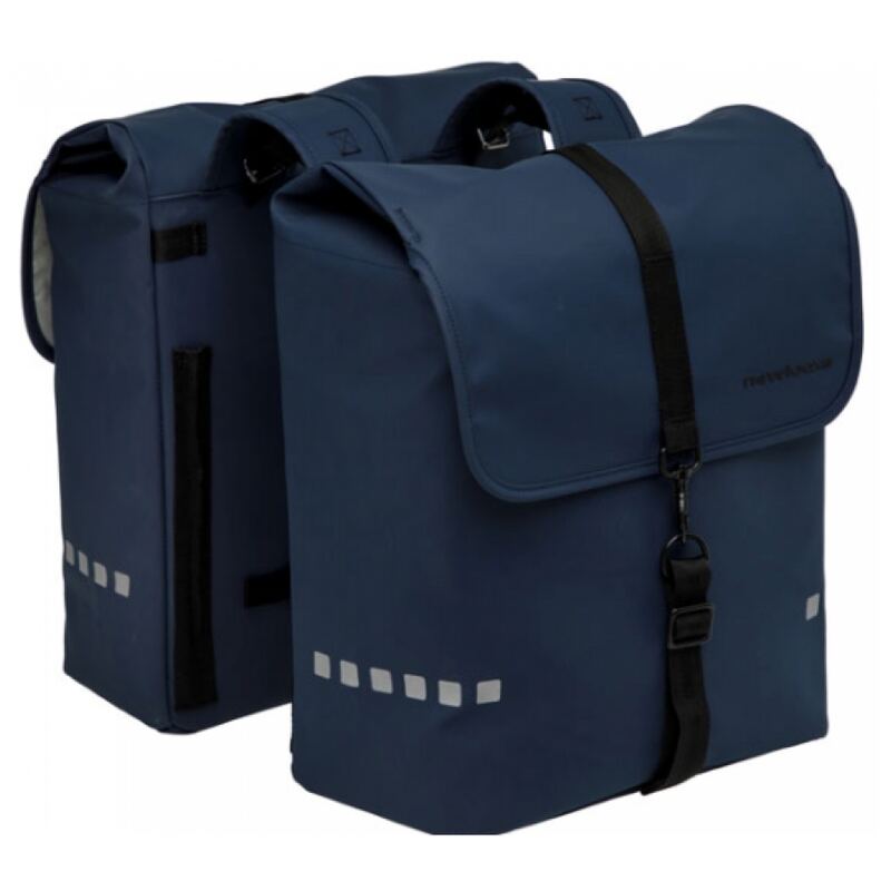 Fietstassen New Looxs Odense dubbel 39 liter blauw