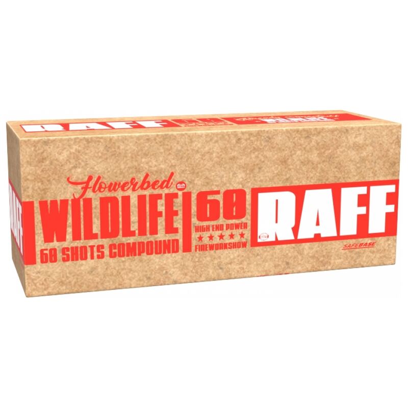 Wildlife compound cakebox - RAFF Collecton (850 gram / 60 schots)