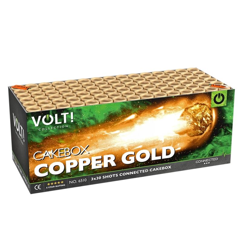 Copper Gold Show cakebox - VOLT! Collection (1300 gram / 90 schots)