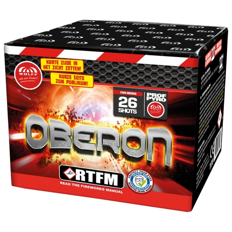 RTFM Oberon siercake - Wolff Vuurwerk (125 gram / 26 schots)