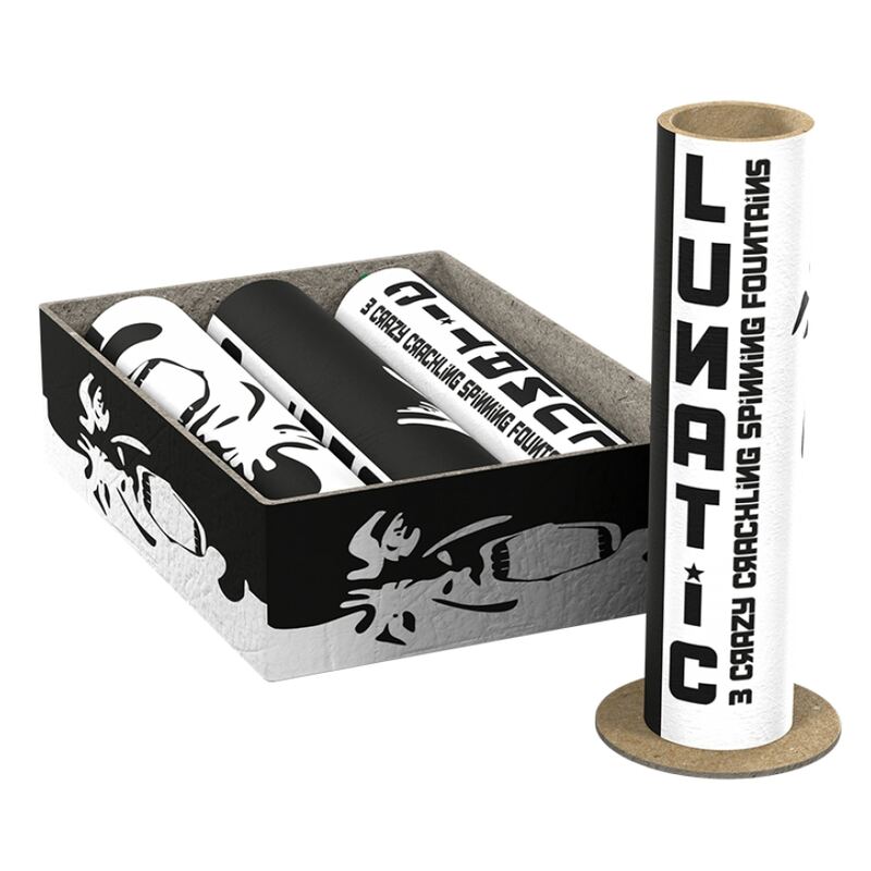 Lunatic Super Fountain Spinner wondertol - Lesli Fireworks (3 stuks / pak)