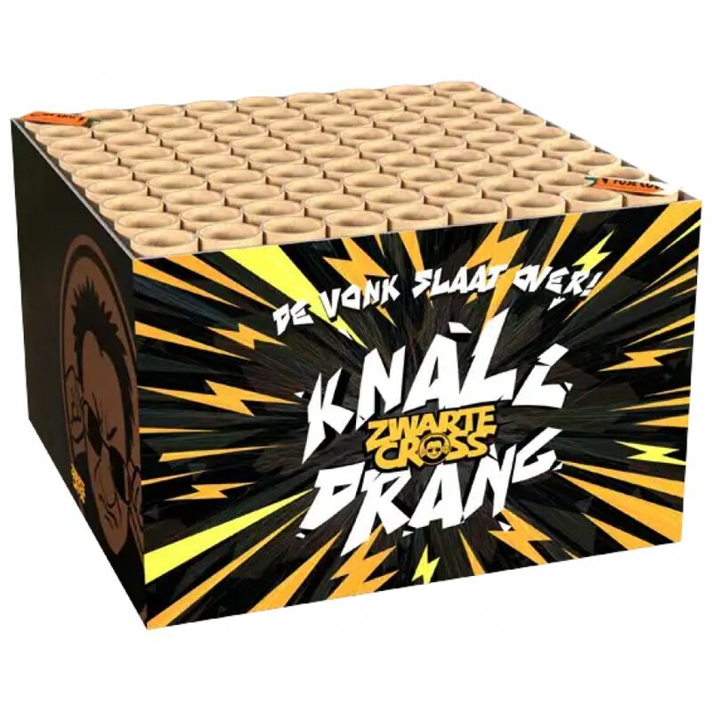 Zwarte Cross KNALLDRANG Cakebox - Lesli Fireworks (1000 gram / 81 schots)