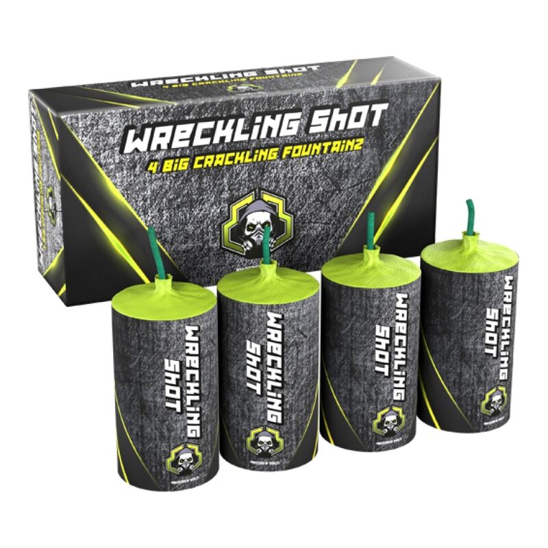 Wreckling Shot Crackling knetter bom - DB Fireworks (4 stuks / pak)