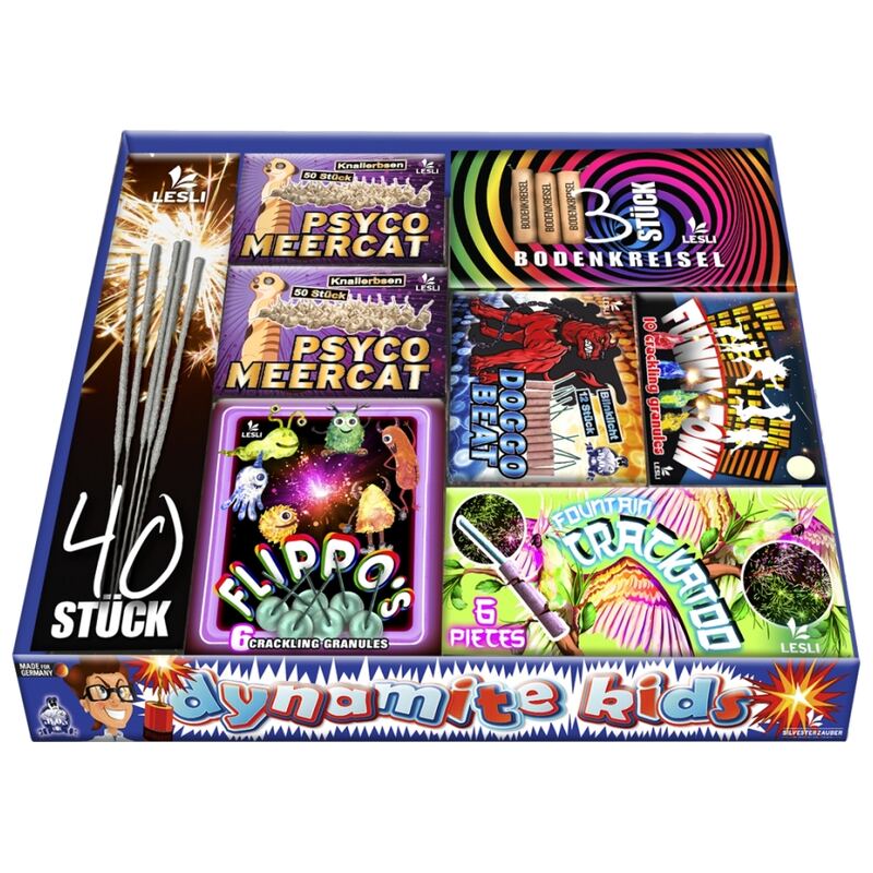 Dynamite Kids Fun pakket - Lesli Fireworks (190 stuks / pakket)