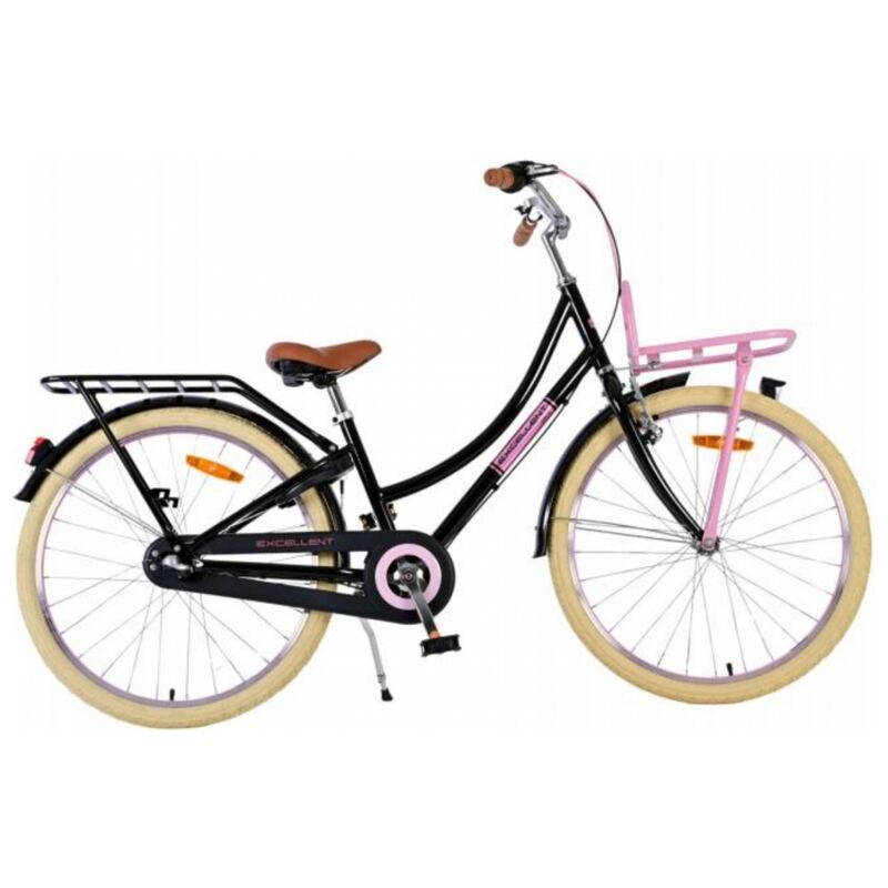 24 inch Volare Excellent Deluxe 3 Speed zwart