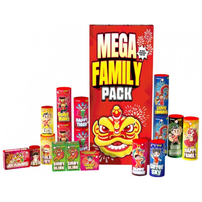 Mega Family Pack XXL pakket - Wolff vuurwerk (17 stuks / pak)