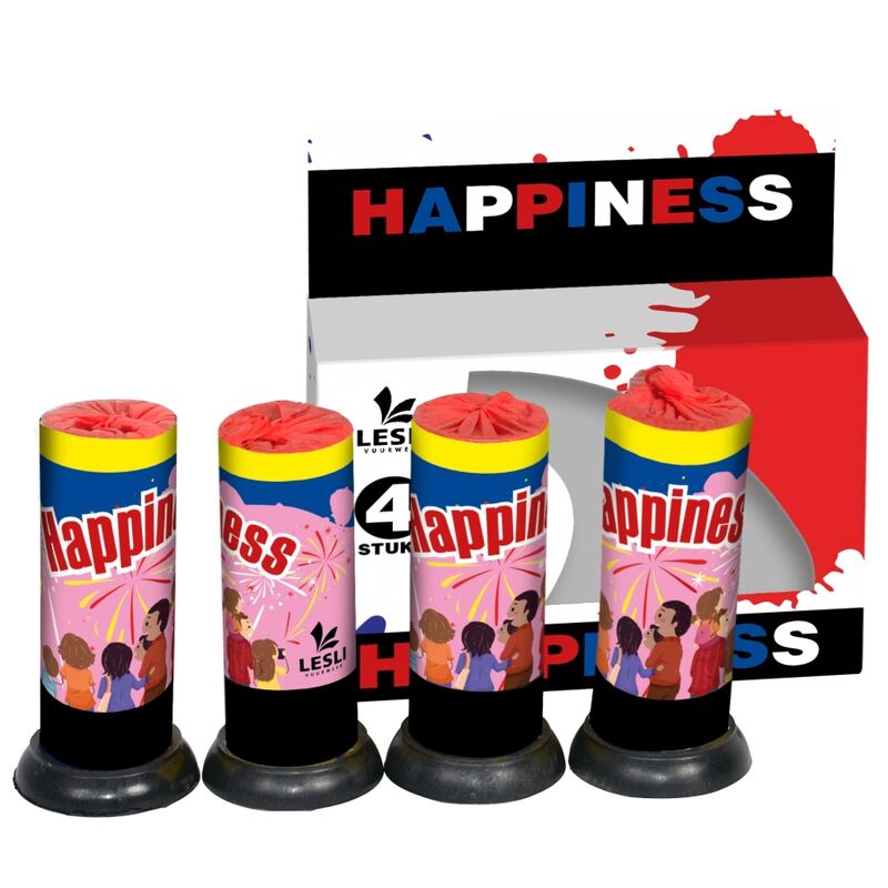 Happiness Classic Fountains fonteinen - Vulcan Fireworks (4 stuks / pak)