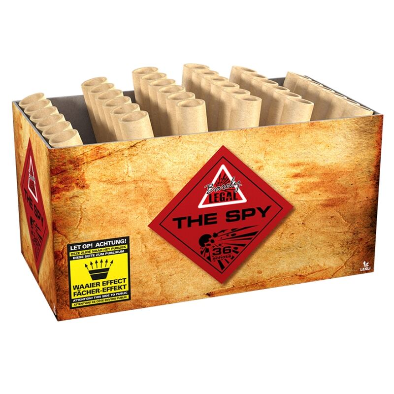 The Spy Fanshape siercake - Barely Legal (500 gram / 36 schots)