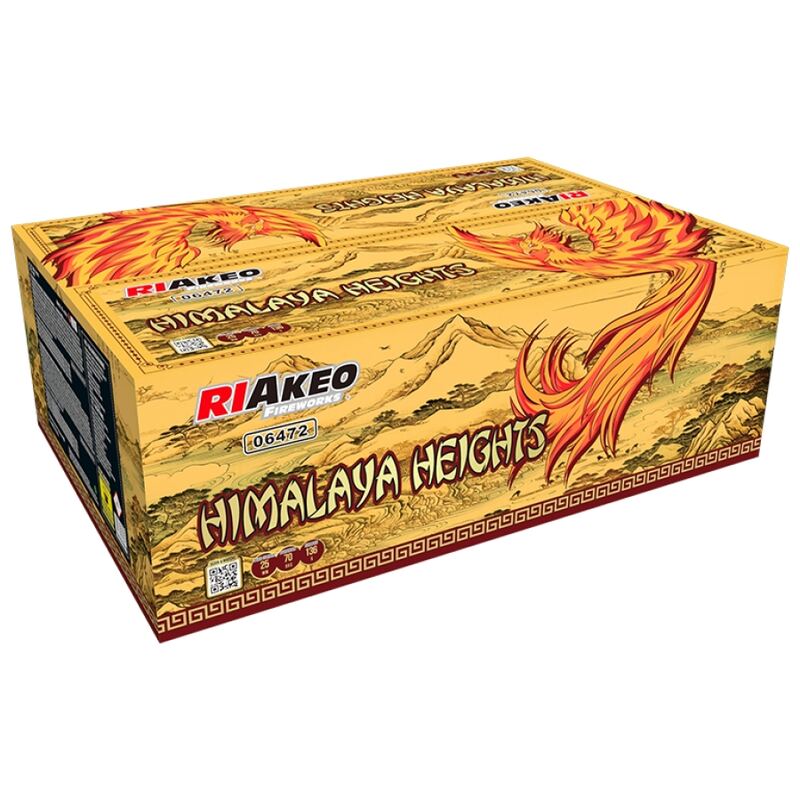 Himalaya Heights cakebox - Riakeo Fireworks (2000 gram / 136 schots)