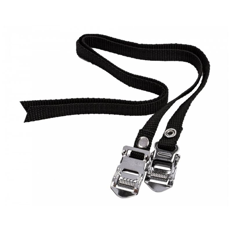 Toeclip XLC nylon universeel zwart (2 stuks)