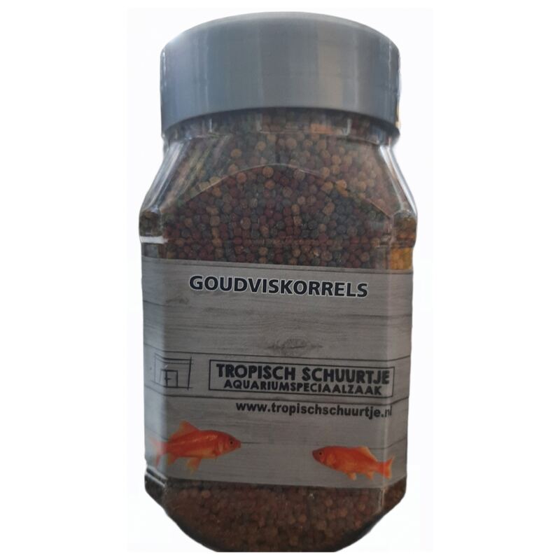 Goudviskorrels 330 ml tropisch schuurtje