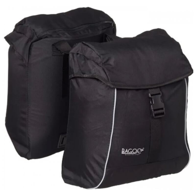 Fietstassen Bagoo Lightweight dubbel 17 liter zwart