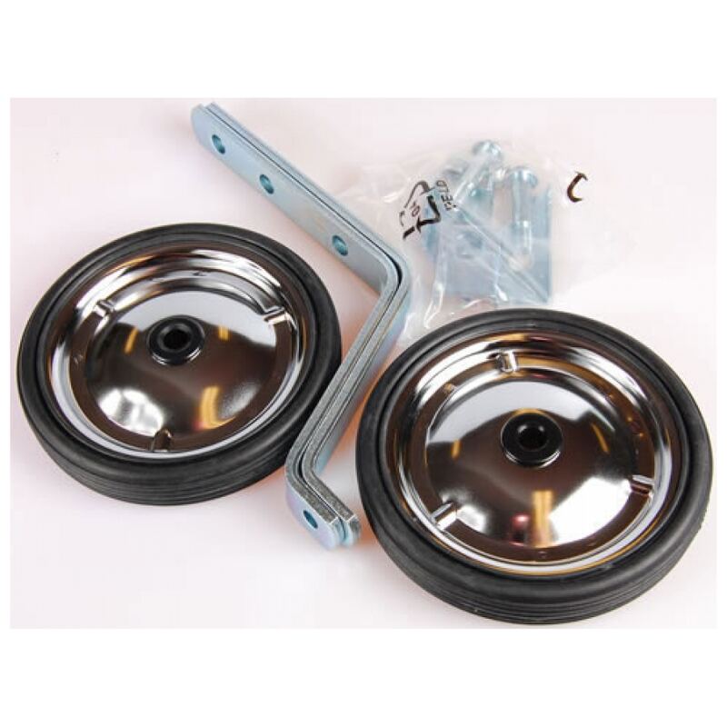 Zijwielen Pex Kids 12-16 inch per set chroom