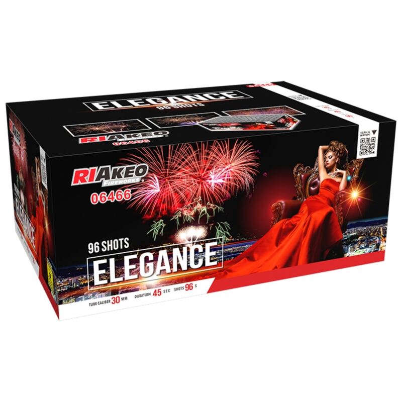 Elegance compound cakebox - Riakeo Fireworks (2000 gram / 96 schots)