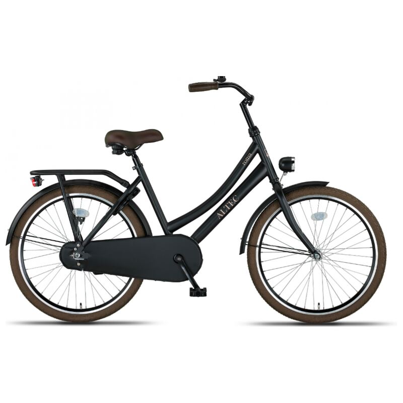 24 inch Altec Roma Classic Omafiets mat zwart