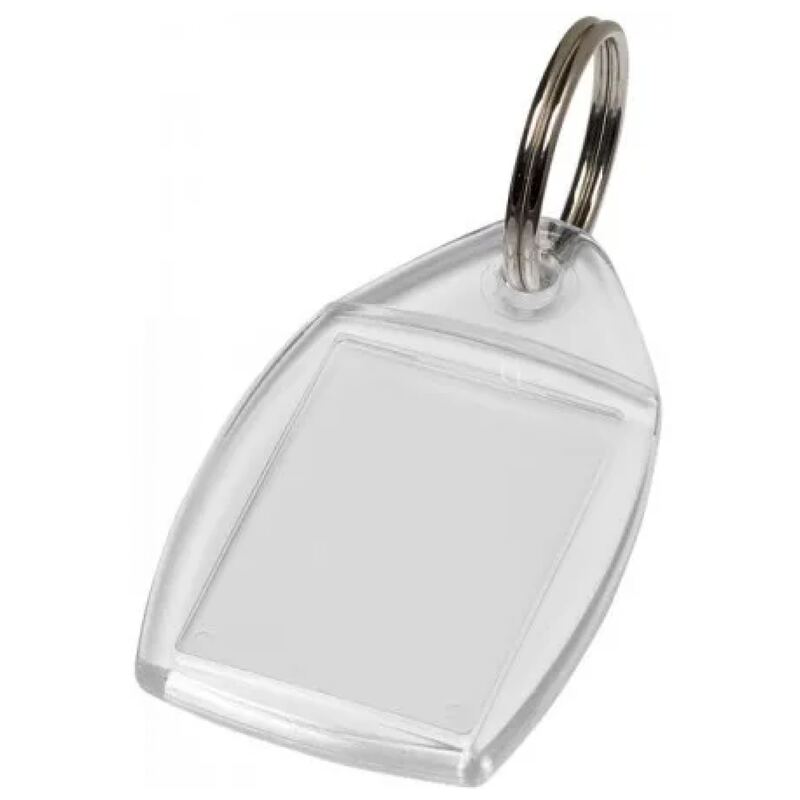 Sleutelhanger fotolijstje transparant met glaasje