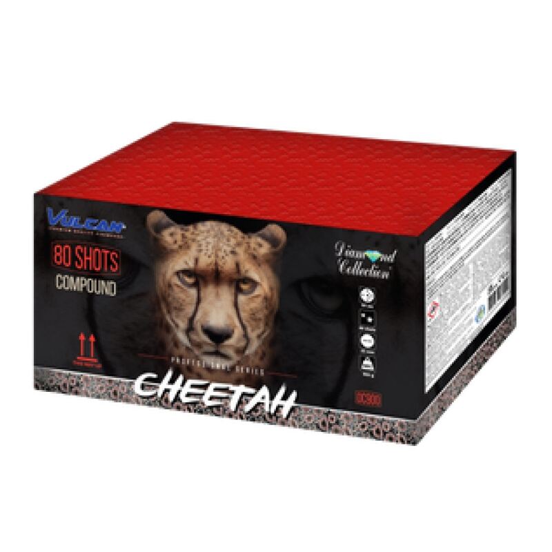 Cheetah compound cakebox - Diamond Selection (1000 gram / 80 schots)