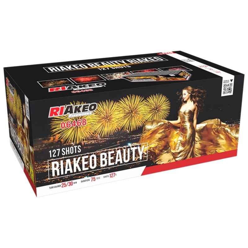 Riakeo Beauty compound cakebox - Riakeo Fireworks (1900 gram / 127 schots)