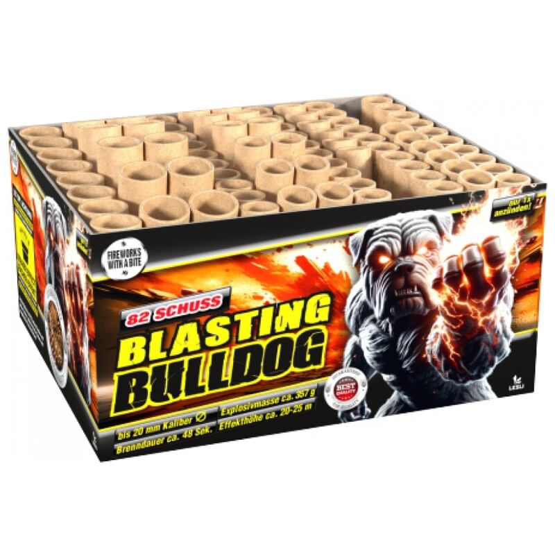 Blasting Bulldog compound cakebox - Germany Import (400 gram / 82 schots)