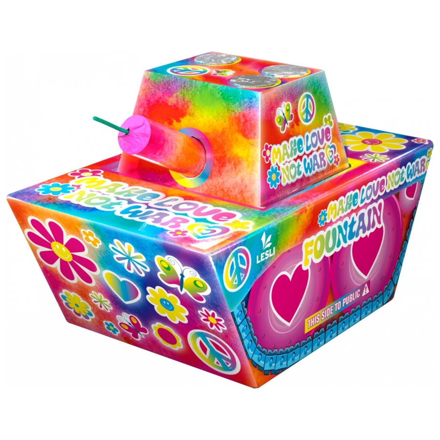 Make LOVE not WAR fontein - German Import (per stuk)