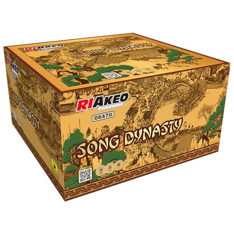 Song Dynasty cakebox - Riakeo Fireworks (2000 gram / 96 schots)