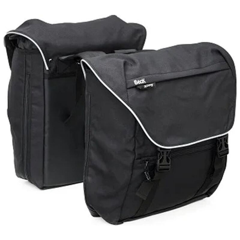 Fietstas Beck Sporty Deluxe dubbel 30 liter zwart