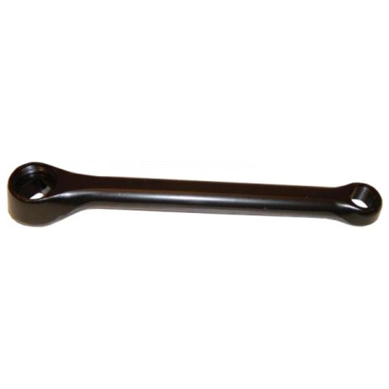 Crank links 170mm standaard staal zwart