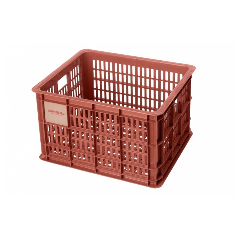 Krat Basil van gerecycled kunststof medium rood