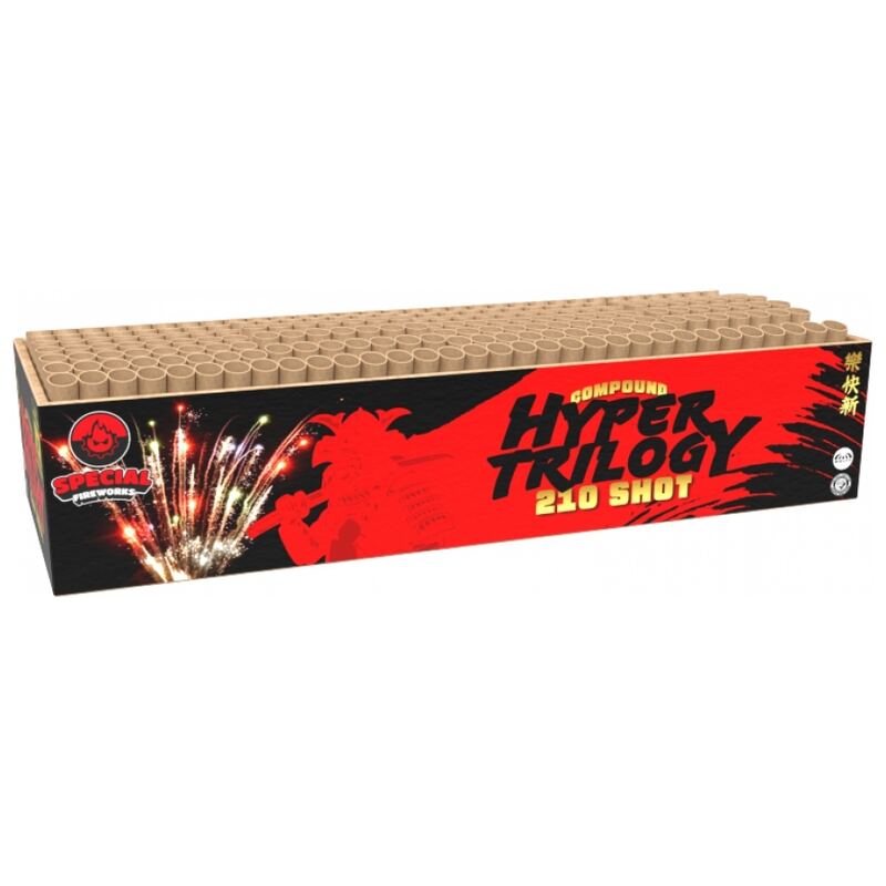 Hyper Trilogy compound cakebox - Special Fireworks (1900 gram / 210 schots)