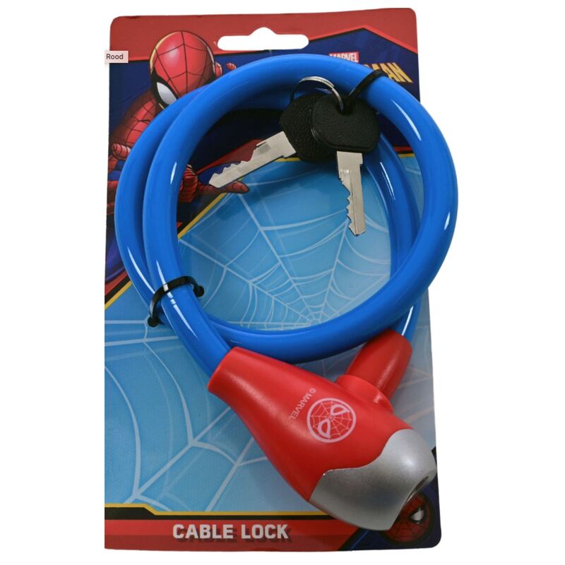 Kabelslot Volare Marvel Spiderman rood / blauw